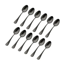 Salem Matte Black 18/0 Stainless Steel Tablespoon, Set of 12