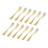 Salem Matte Gold 18/0 Stainless Steel Dinner Fork, Set of 12