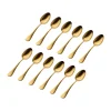 Salem Matte Gold 18/0 Stainless Steel Tablespoon, Set of 12