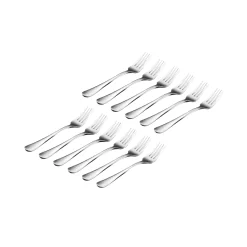 Salem Mirrored 18/0 Stainless Steel Salad Fork, Set of 12