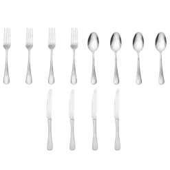 Salem Mirrored 18/0 Stainless Steel 12 Piece Flatware Set, Service For 4