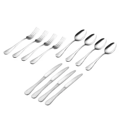 Salem Mirrored 18/0 Stainless Steel 12 Piece Flatware Set, Service For 4