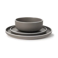 Sayville Speckled Dovetail Stoneware 12 Piece Dinnerware Set, Service for 4