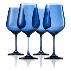Sheer Blue Red Wine Glass, Set of 4