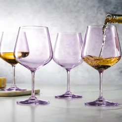 Sheer Lilac Red Wine Glass, Set of 4