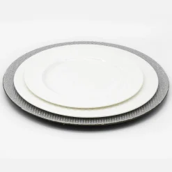 Silver Bling Charger Plate, Set of 4