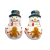 Snowman Salt And Pepper Shaker Set