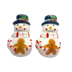 Snowman Salt And Pepper Shaker Set