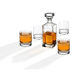 Social 5 Piece Decanter Whiskey Set
