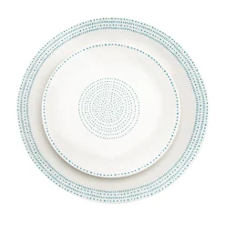 Staccata Porcelain 16 Piece Dinnerware Set, Service For 4