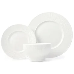 Starburst Porcelain 12 Piece Dinnerware Set, Service For 4