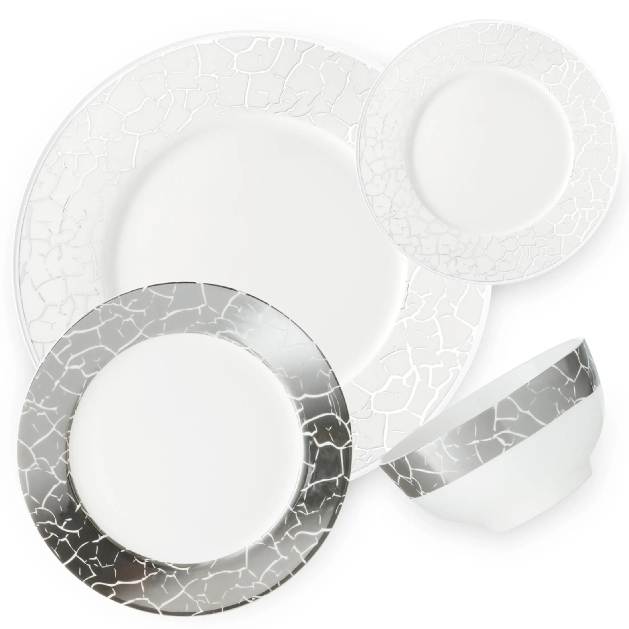 Summit New Bone China 16 Piece Dinnerware Set, Service for 4