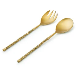 Surge Matte Gold Salad Server Set