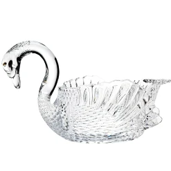 Swan Crystal Serving Bowl