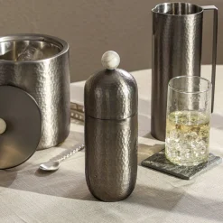 Temari Hammered Gunmetal Cocktail Shaker