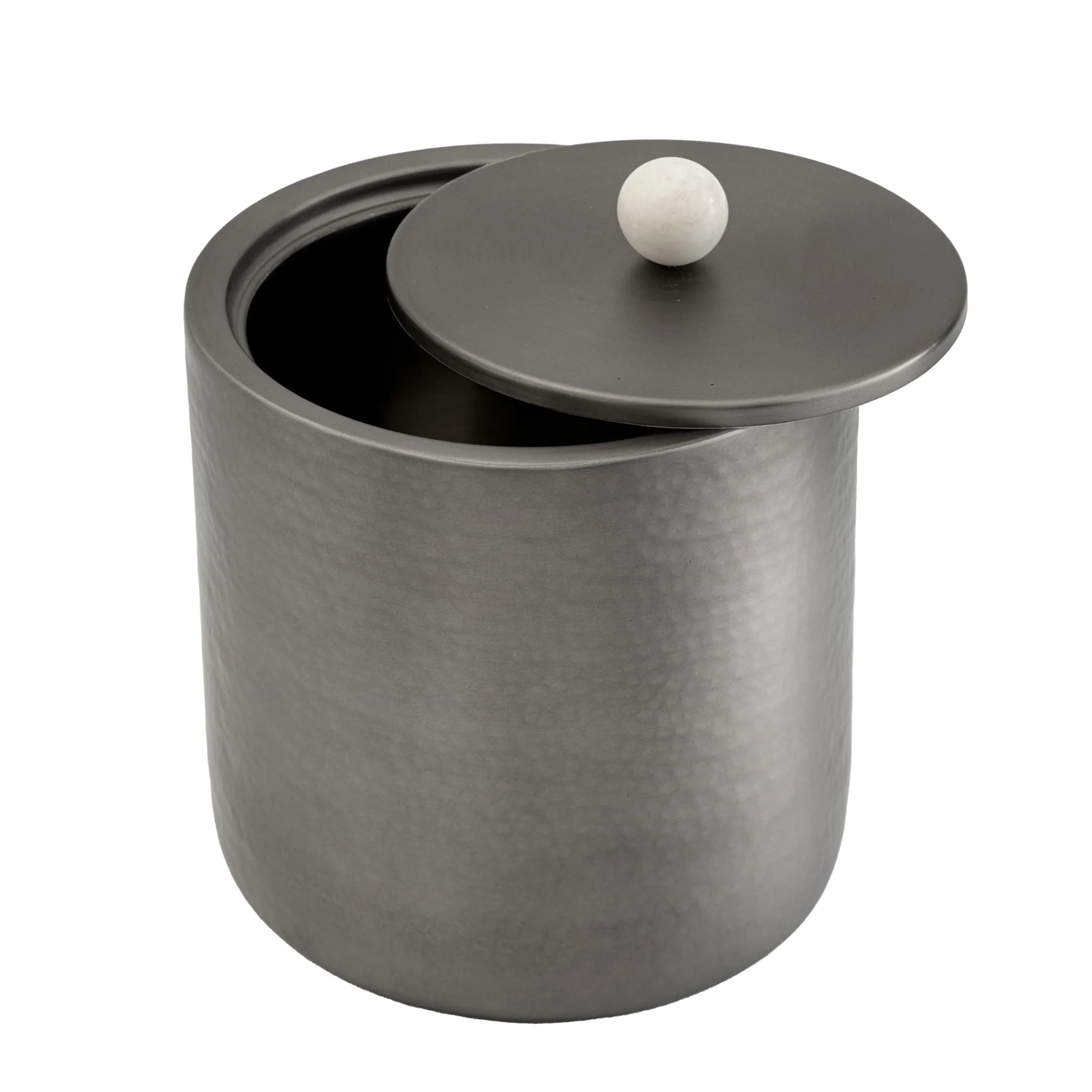 Temari Hammered Gunmetal Ice Bucket