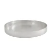 Temari Hammered Silver Round Serving Tray