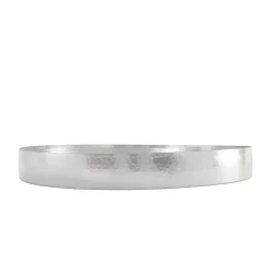 Temari Hammered Silver Round Serving Tray