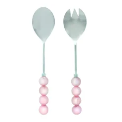 Temari Light Pink Salad Server Set