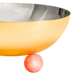 Temari Pink & Gold Footed Fruit Bowl