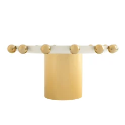 Temari White & Gold Footed Cake Stand