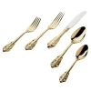 20th Century Baroque 24kt Gold Plated 18/10 Stainless Steel 20 Piece Flatware Set, Service For 4