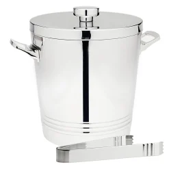 Top Shelf Double Walled Ice Bucket With Tong