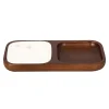 Variks Wood & Marble Coaster Appetizer