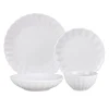 Viera Porcelain 16 Piece Dinnerware Set, Service for 4