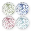 Vintage Bluetiful Floral Scalloped Salad Plate, Set of 4