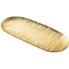 Wadi Gold Textured Oval Tray