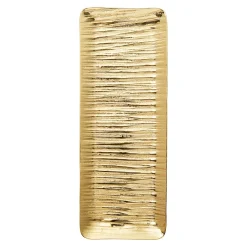 Wadi Gold Textured Rectangle Tray