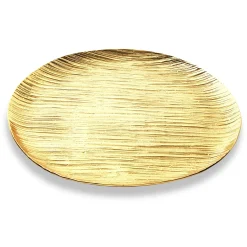 Wadi Gold Textured Round Tray