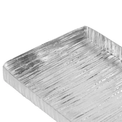 Wadi Silver Textured Rectangle Tray