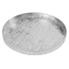 Wadi Silver Textured Round Tray