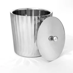 Waves Stainless Steel Ice Bucket
