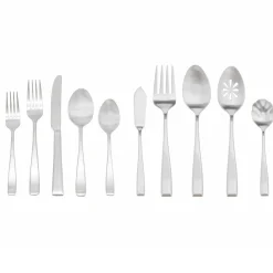 Wayland Matte 18/10 Stainless Steel 45 Piece Flatware Set, Service For 8