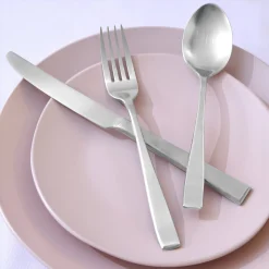 Wayland Matte 18/10 Stainless Steel 45 Piece Flatware Set, Service For 8