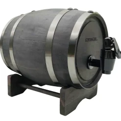 Whiskey Barrel Dispenser Black & Black
