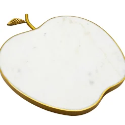White Marble Apple Cheese Board