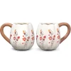 White Pumpkin Coffee Mug, Set of 2