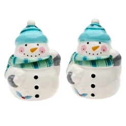 Winter Weather Snowman Salt And Pepper Shaker Set