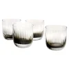 Wren Black Ombre Double Old Fashion, Set of 4