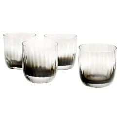 Wren Black Ombre Double Old Fashion, Set of 4