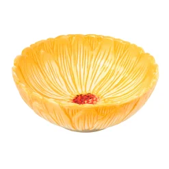 Yellow Daisy Flower Cereal Bowl