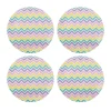 Zig Zag Melamine Salad Plate, Set of 4